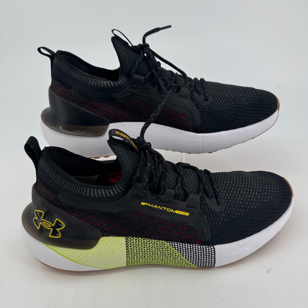 Under Armour Phantom 3 SE Maryland Terrapins Black Running Shoes Mens 13 3026908